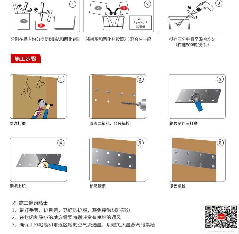 包钢隆化粘钢加固施工过程